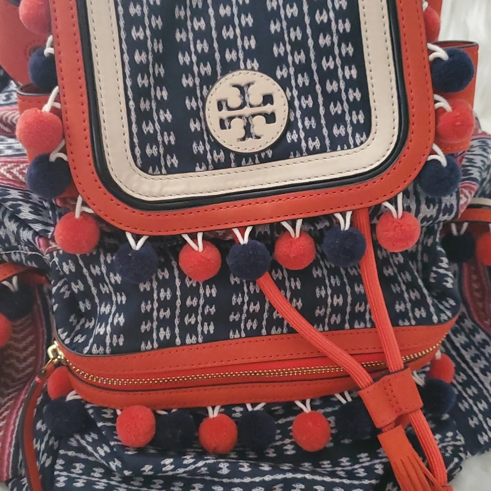 Tory Burch Pom Pom Scout Backpack - Picture 8 of 15
